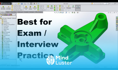 SolidWorks Tutorial for Beginners SolidWorks Exam or Interview Practice for Mechanical