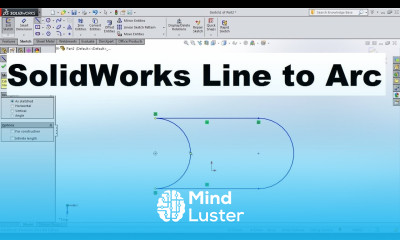 SolidWorks Line to Arc How to Change Line to Arc in SolidWorks