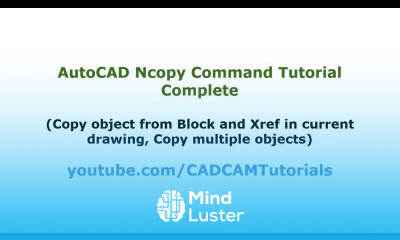 AutoCAD Copy Object from Block or Xref Ncopy Command Tutorial Complete Ncopy Multiple Objects