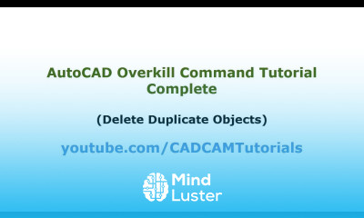 AutoCAD Overkill Command Tutorial Complete How to Delete Duplicate Objects in AutoCAD