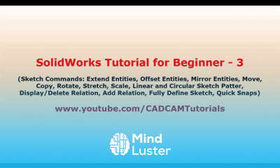 SolidWorks Tutorial for Beginners 3 SolidWorks Basics Tutorial