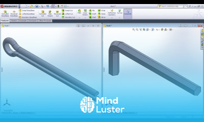 SolidWorks Training Practice Exercises for Beginners 9 SolidWorks Swept Boss Base Tutorial
