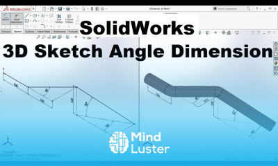 SolidWorks 3D Sketch Angle Dimension