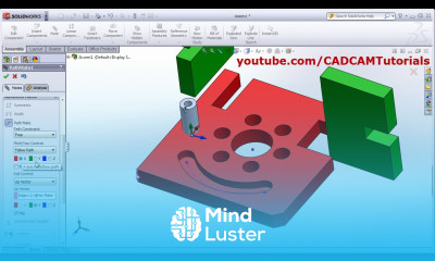 SolidWorks Advanced Mates Tutorial Symmetric Linear Coupler Width Angle Distance Path Mate