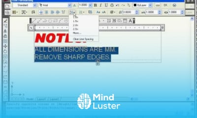 AutoCAD Video Tutorial for Beginners Quick Online Lessons 7 DText Mtext