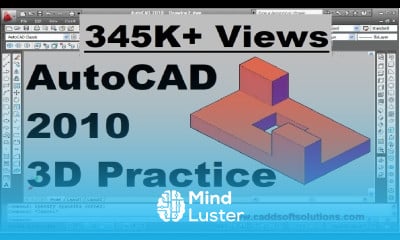 AutoCAD 2010 3D Practice Drawing for Beginners