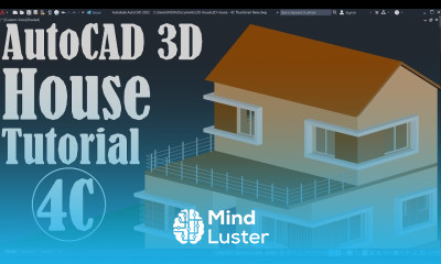 AutoCAD 3D House Modeling Tutorial 4C