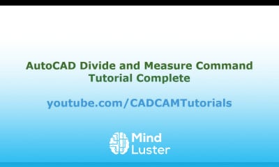 AutoCAD Divide and Measure Command Tutorial Complete Divide Line Arc in Equal Parts by Length