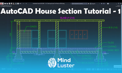 AutoCAD House Section Drawing Tutorial 1 of 3