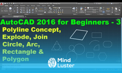 Learn AutoCAD 2016 Tutorial for Beginners 3 Part 1 of 2 - Mind Luster