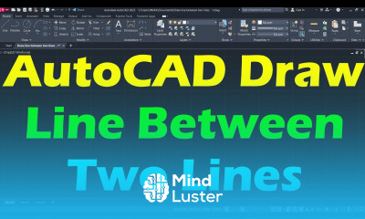 Learn AutoCAD Draw Line Between Two Lines - Mind Luster