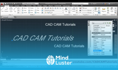 How to Create Text in AutoCAD AutoCAD Training Tutorial for Beginners Lesson 7