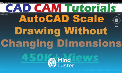 AutoCAD Scale Drawing Without Changing Dimensions AutoCAD Scale Object but not Dimensions