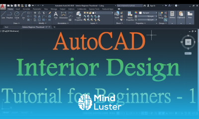 Learn AutoCAD Interior Design Tutorial for Beginners 1 - Mind Luster