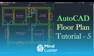 AutoCAD Floor Plan Tutorial for Beginners 5