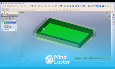 SolidWorks Surface to Solid Tutorial Thicken Knit Surface