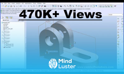 Pro Engineer Pro E Wildfire 5 0 Basic Beginner Part Modeling Tutorial