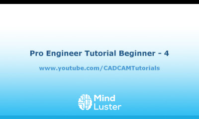 Pro Engineer Tutorial for Beginner 4 Round Chamfer and Datum Plane Tool