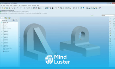 Pro Engineer Part Modeling Training Exercises for Beginners 2