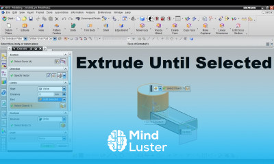 Nx Extrude Until Selected Nx Extrude to Surface