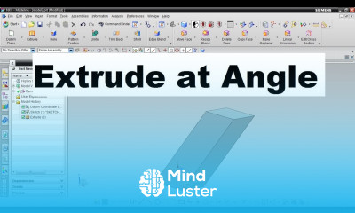 Nx Extrude at Angle Siemens Nx Tutorials