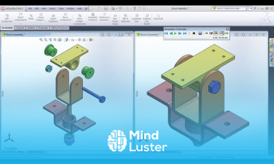 SolidWorks Exploded View Tutorial Complete with Animation Video and Line Sketch
