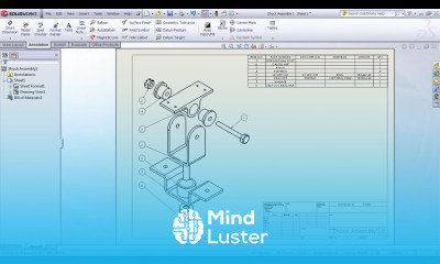 SolidWorks Exploded View Drawing Tutorial SolidWorks Bill of Materials Tutorial Balloon Drawing