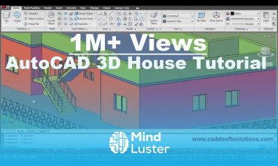 AutoCAD 3D House Modeling Tutorial 1 3D Home Design 3D Building 3D Floor Plan 3D Room