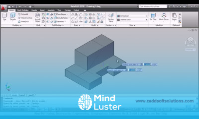 AutoCAD 3D PressPull Command Tutorial AutoCAD 2010