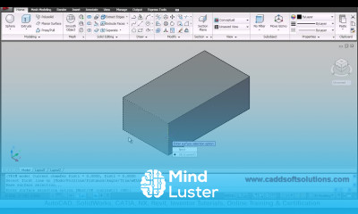 AutoCAD 3D Fillet Chamfer Command Tutorial AutoCAD 2010