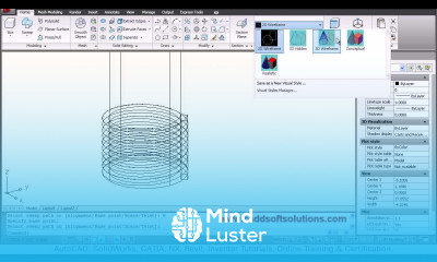 AutoCAD 3D Helix Command Spring Threads Tutorial AutoCAD 2010