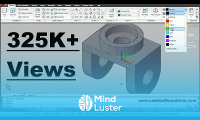 AutoCAD 3D Practice Drawing Exercise AutoCAD 2010 Dynamic UCS Mirror 3D