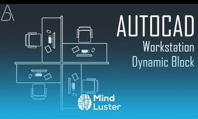 Office Workstation Dynamic Block AutoCAD Tutorial 3