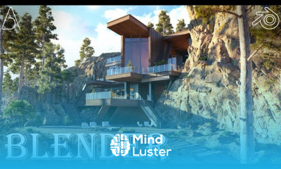 Modern House in Blender with Megascan