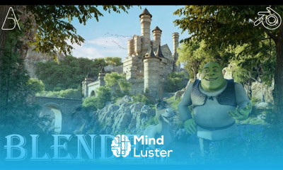 Castle for Shrek in Blender