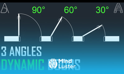 Dynamic Door Different Angles AutoCAD