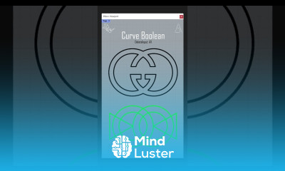 Curve Boolean Rhino Tutorial logo logodesign