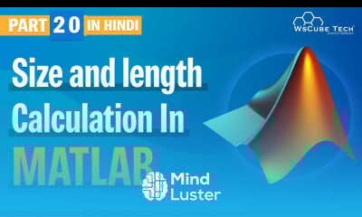 Learn How to Calculation Size and Length Calculation in MATLAB Hindi 20 ...