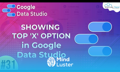 Showing Top x option in Google Data Studio Google Data Studio Part 31 WsCube Tech