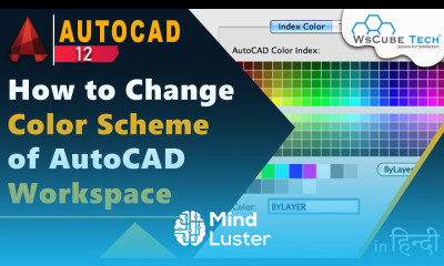 How to Change Colour Scheme of AutoCAD Workspace हिंदी में Colour Scheme in AutoCad 12