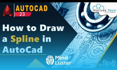 Spline in AutoCad How to Draw a Spline in AutoCad AutoCad Spline Command Tutorial Part 23