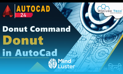 Donut in AutoCad How to Create Ring in AutoCad How to use Donut Command in AutoCad Part 24