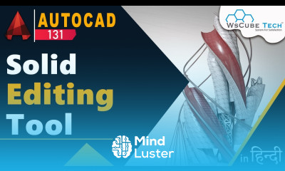 Learn AutoCAD 3D How To Use Solid Editing Tool in AutoCAD AutoCAD ...