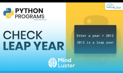 Python Program to Check Leap Year Hindi Python Tutorial