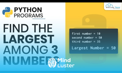 Find the Largest Among Three Numbers Python Programs for Beginners
