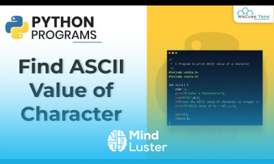 Learn Python Find ASCII Value of Character Program Python Programming ...