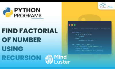 Python Program to Find Factorial of Number Using Recursion Complete Guide