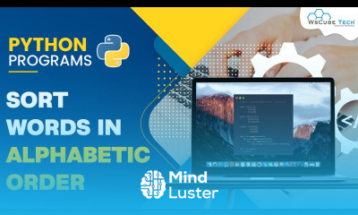 Python Program to Sort Words in Alphabetic Order A B C