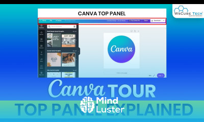 CANVA Editor Tour Top Panel Explained Canva Designing Guide