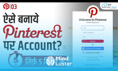 How to Sign up and Create a Pinterest Account Pinterest Sign Up Tutorial